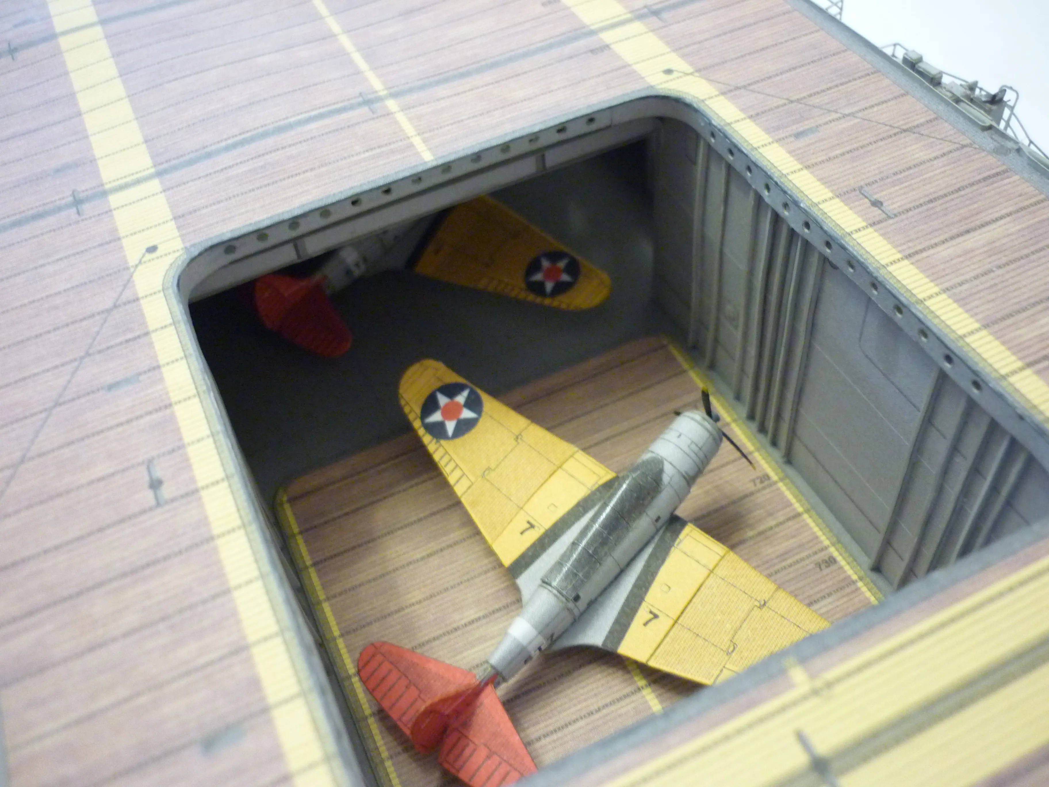 Модель корабля Американский авианосец USS Yorktown (CV-5) - Верфь на Столе