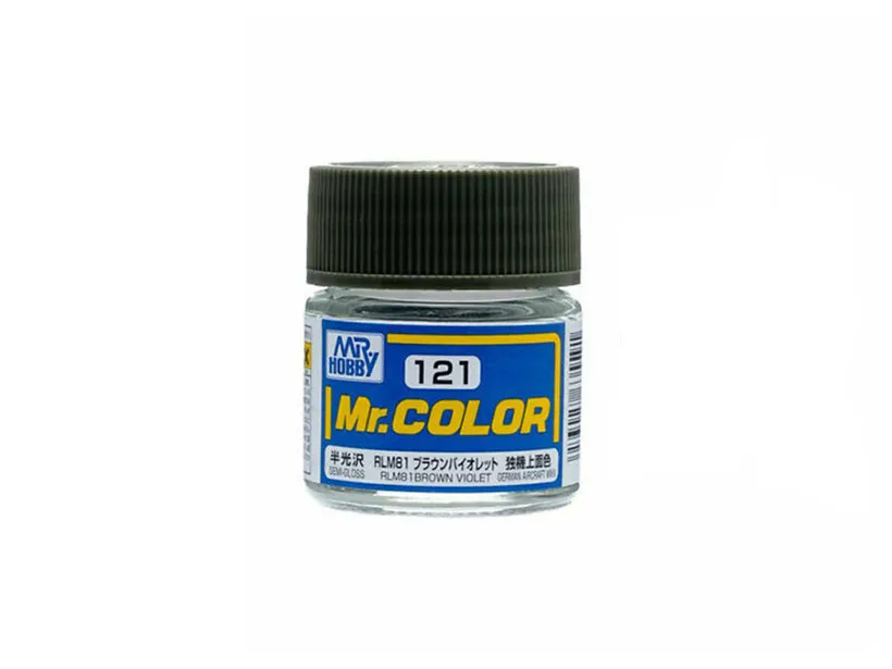 Краска Mr Color, коричнево-фиолетовая RLM81, полуматовая, C 121, 10 мл