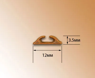 Киповая планка, металл, 12 мм, 2 шт