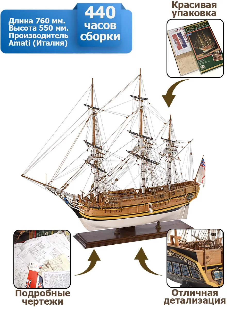 модель корабля HMS Bounty (Баунти) модель корабля HMS Bounty (Баунти)