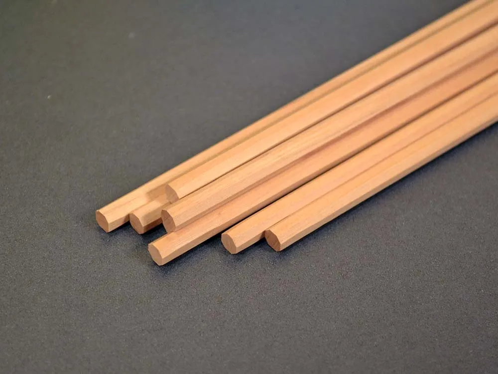 Рейка восьмигранная 6х6 мм, груша, 1 шт