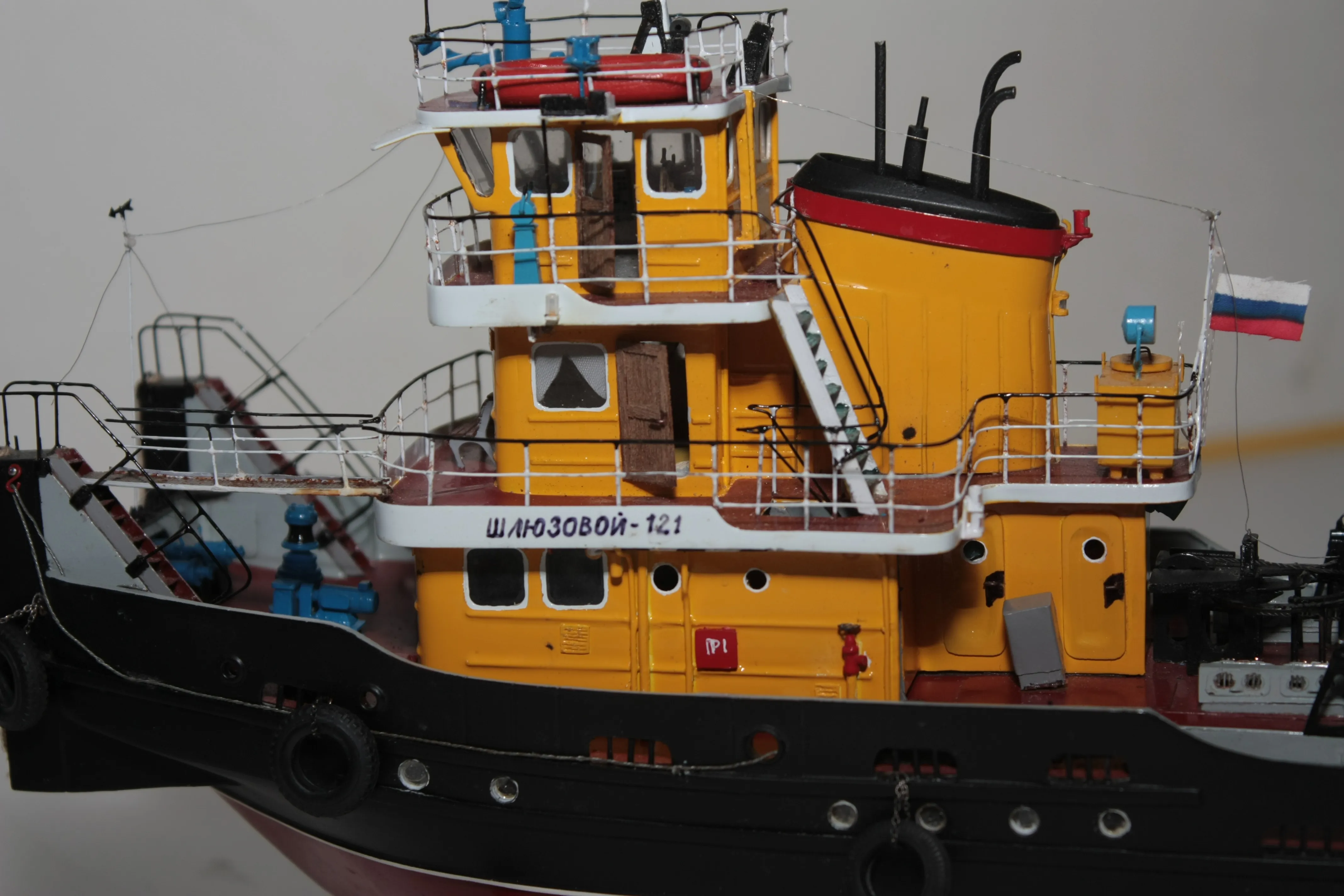 Модель корабля Буксир-толкач Шлюзовой-121 - Верфь на Столе