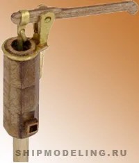 Помпа 4х17 мм дерево, латунь, 2 шт