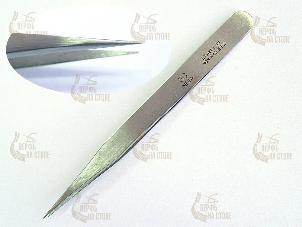 Пинцет N3 с острыми кончиками, 11 см