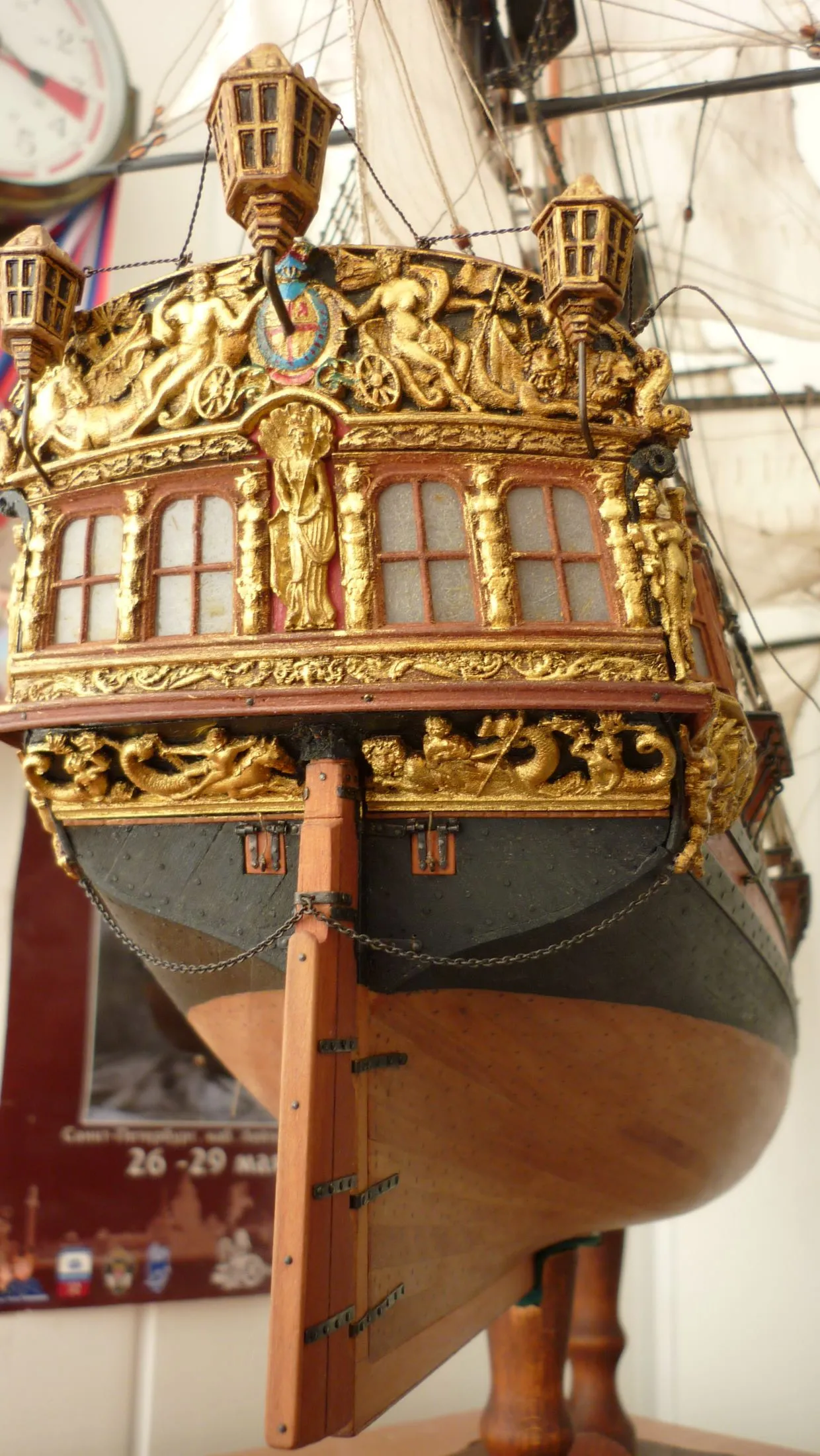 Модель корабля Королевская яхта «Royal Caroline», Англия - Верфь на Столе