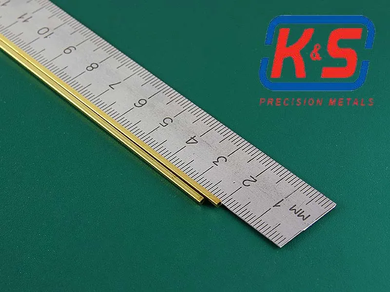 Квадратная латунная трубка 1,6 мм, 2 шт