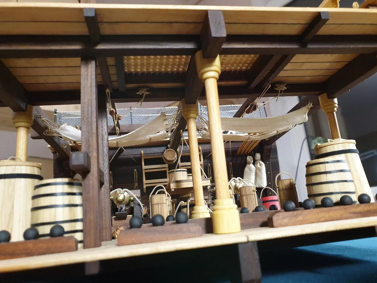 Модель корабля Фрагмент орудийной палубы - Верфь на Столе