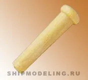 Деревянный гвоздь, самшит, 8 мм, 10 шт