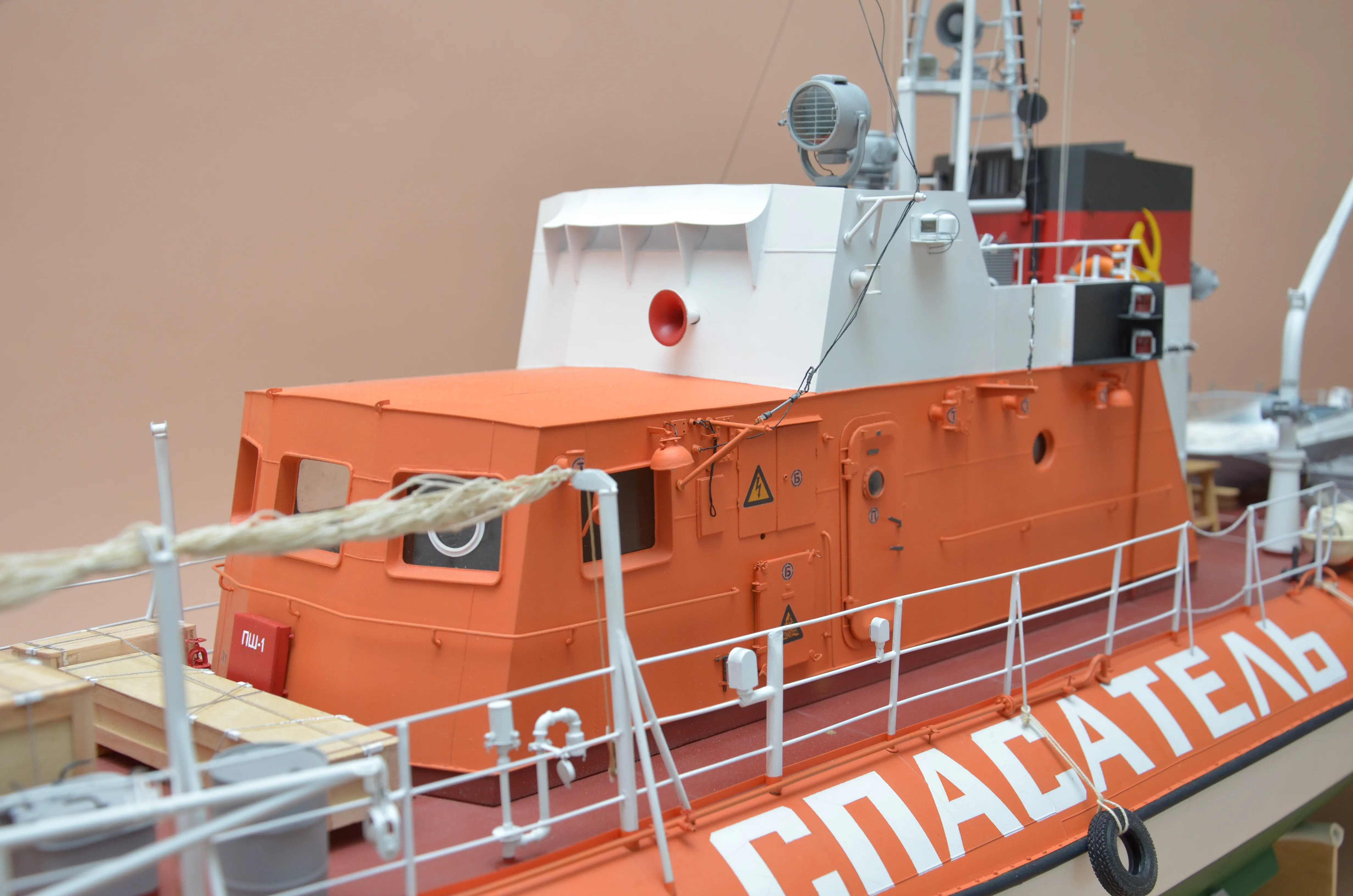 Модель корабля Всепогодный спасательный катер (ВСК) "МЕТЕЛЬ", пр. 1458 - Верфь на Столе