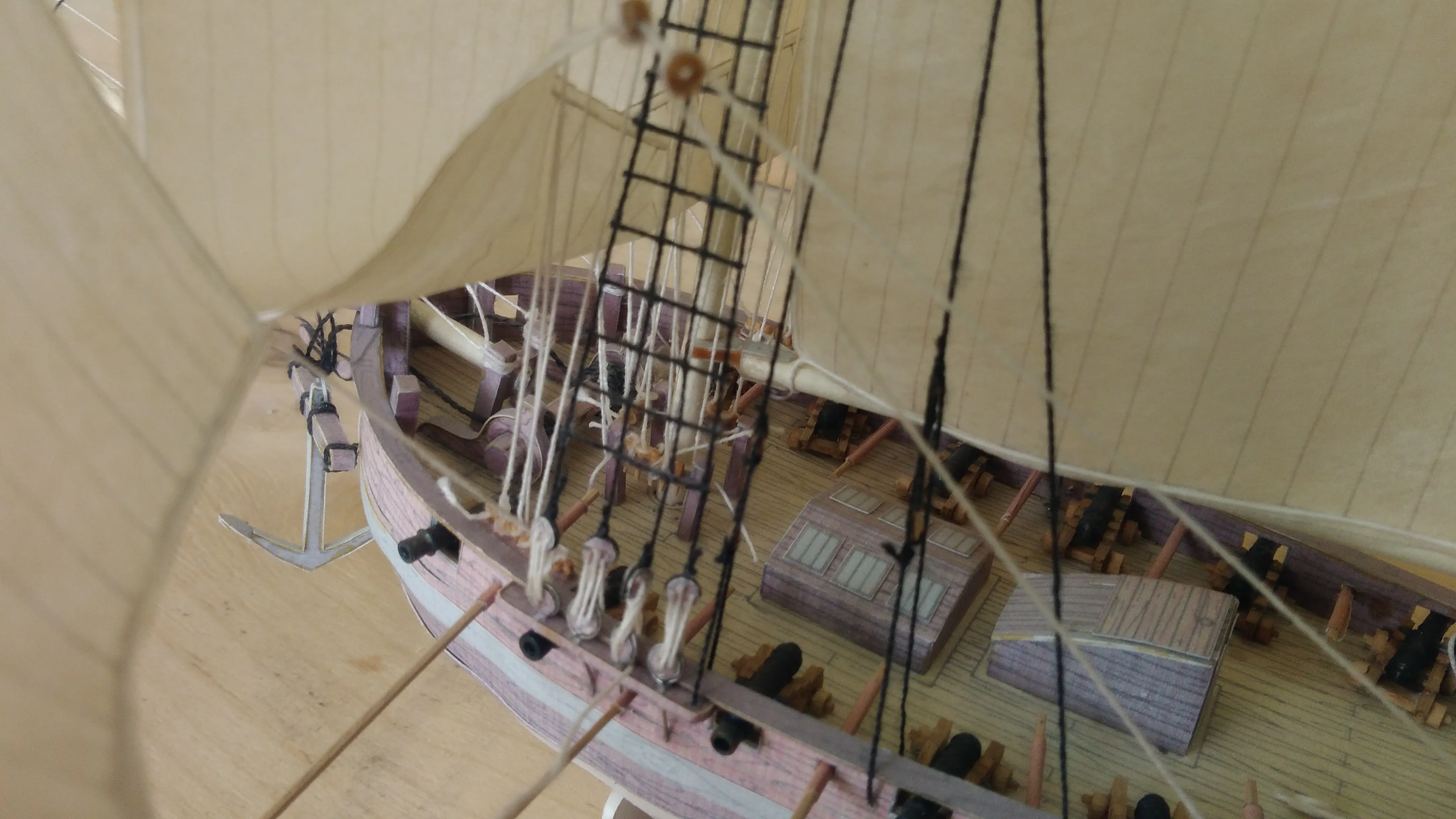 Модель корабля Английский парусный корабль 18 века HUNTER - Верфь на Столе