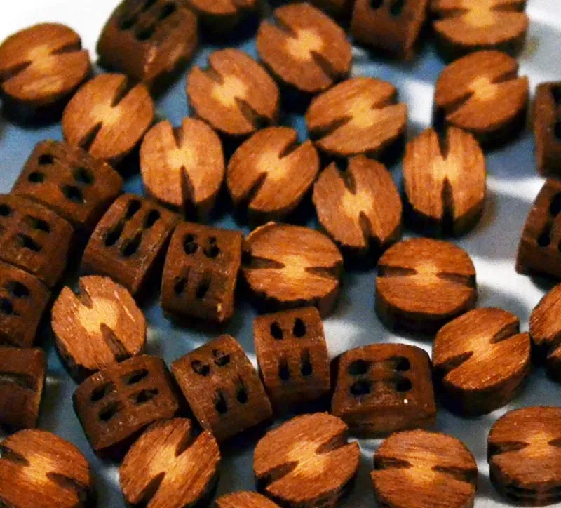 Блок двушкивный, 4 мм, груша, 10 шт