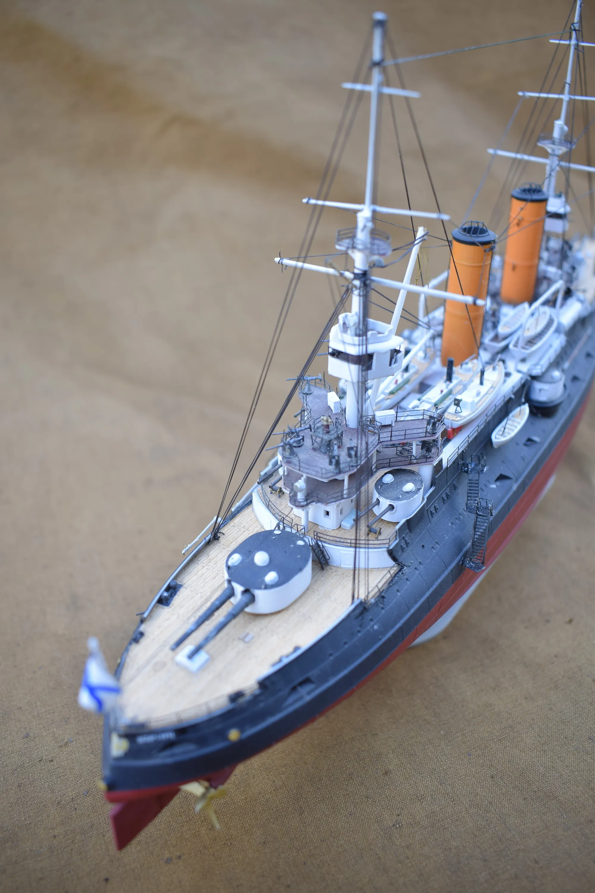 Модель корабля Броненосец РИФ «Цесаревич» на осень 1904 года - Верфь на Столе