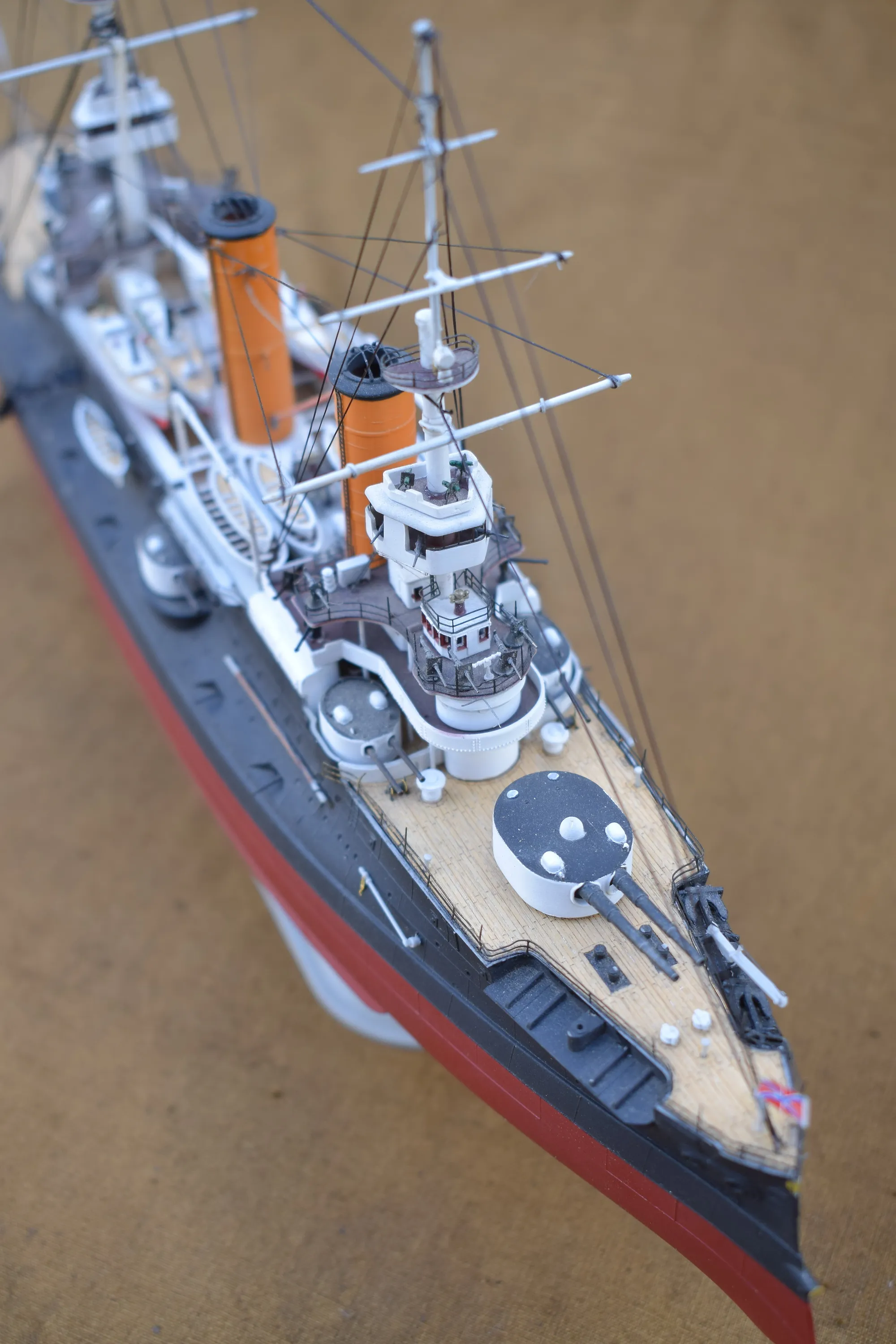 Модель корабля Броненосец РИФ «Цесаревич» на осень 1904 года - Верфь на Столе