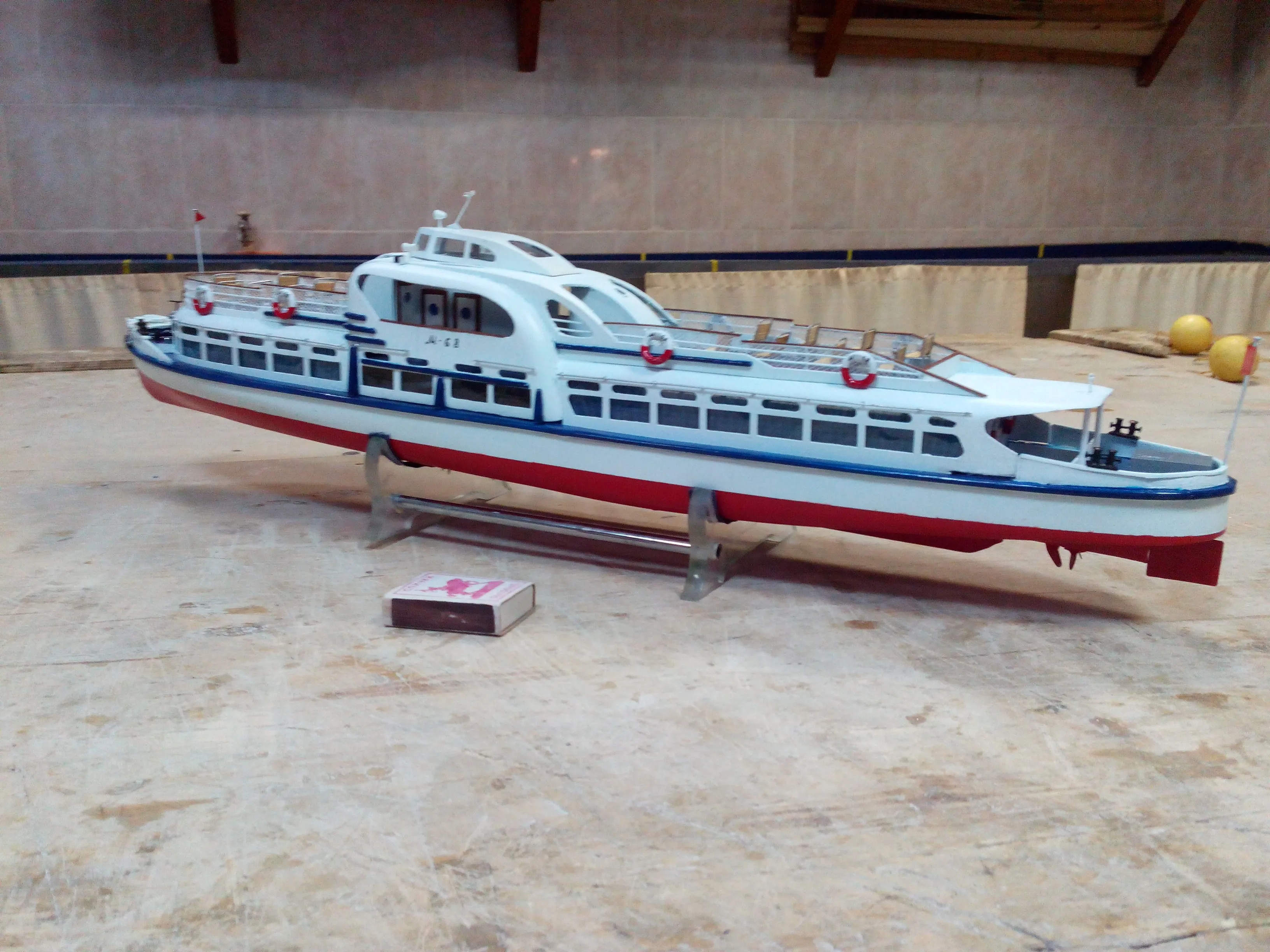 Модель корабля Речной трамвайчик типа "Москвич" - Верфь на Столе