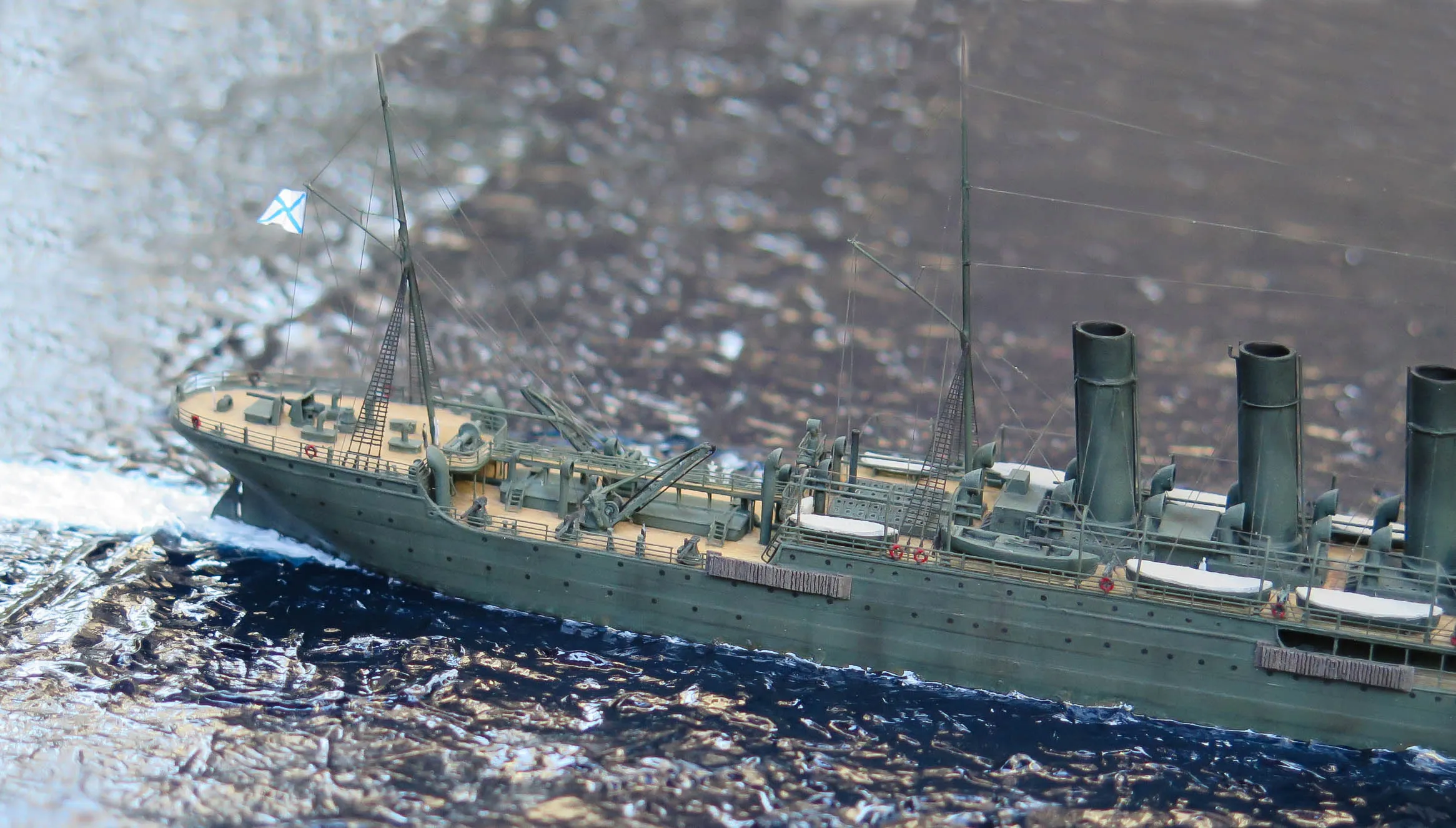 Модель корабля Вспомогательноый крейсер "Лена" - Верфь на Столе