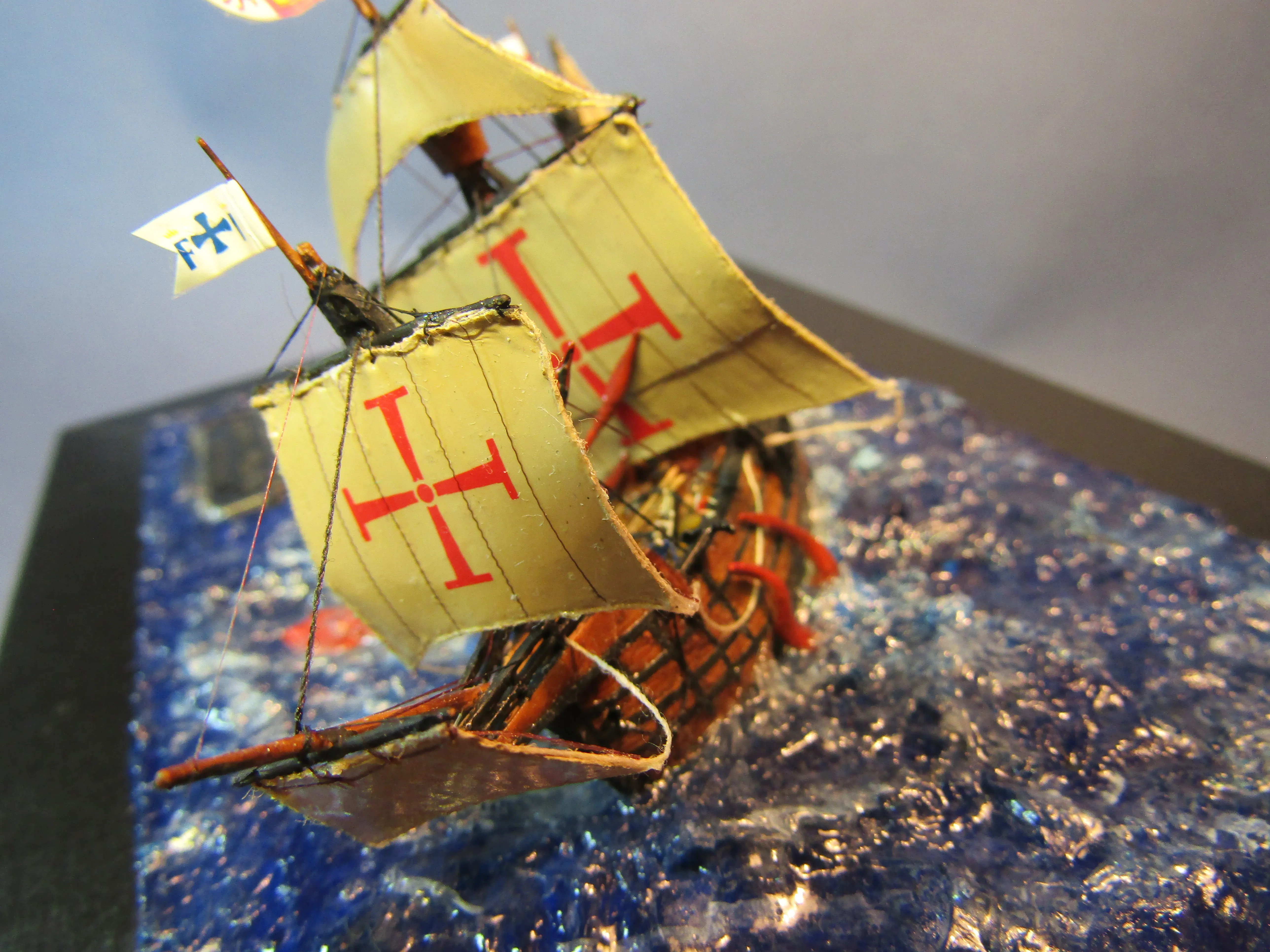 Модель корабля Каракка “Santa Maria” и Кракен - Верфь на Столе