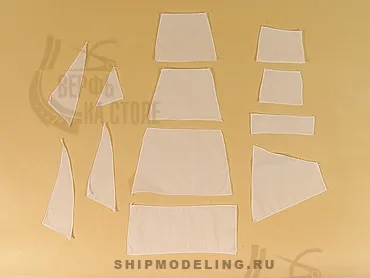 Паруса для модели корабля RATTLESNAKE