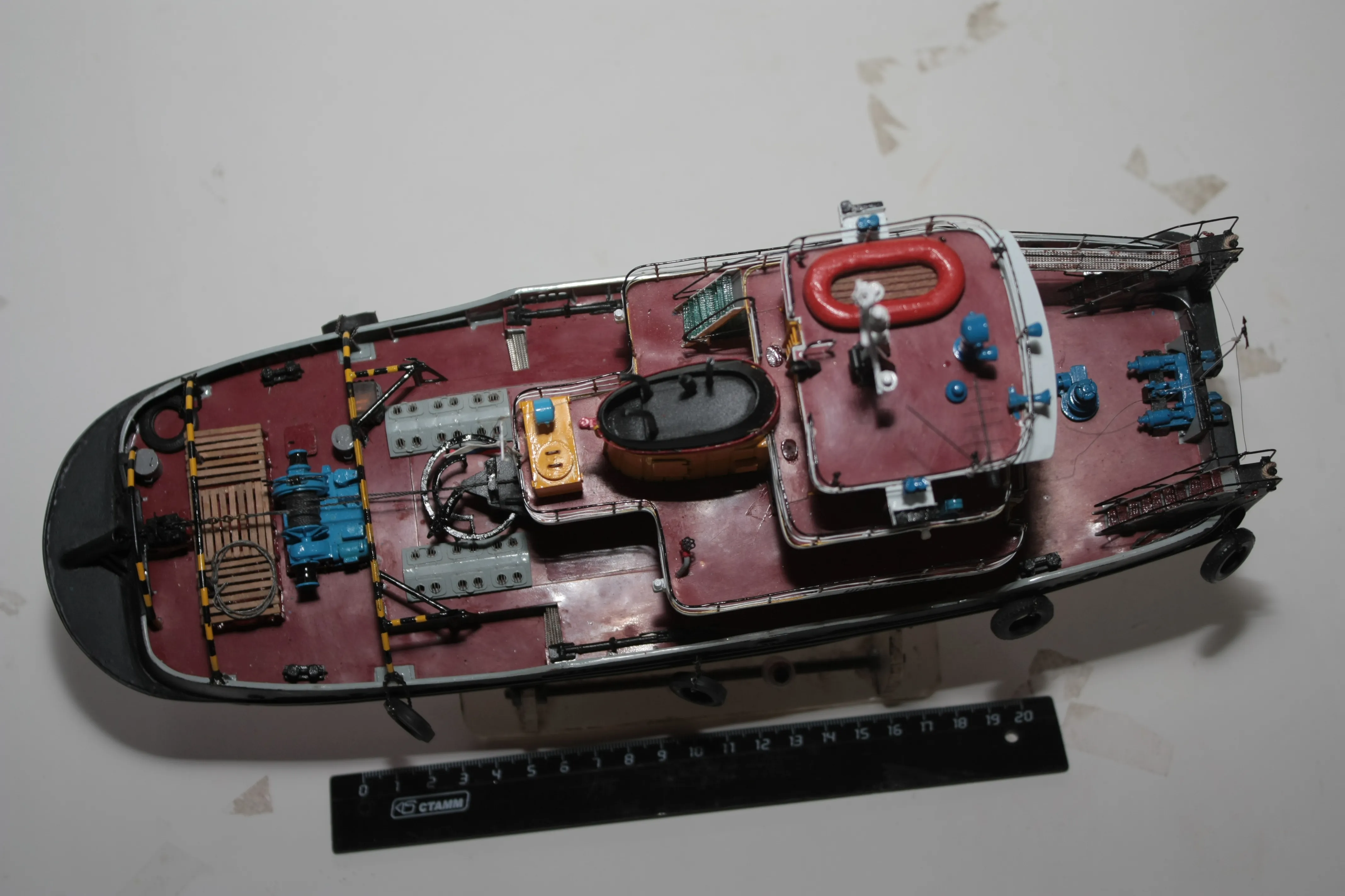 Модель корабля Буксир-толкач Шлюзовой-121 - Верфь на Столе