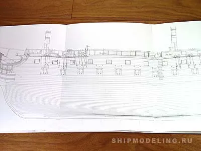 Полный комплект чертежей 74 gun ship, масштаб 1:48 Полный комплект чертежей 74 gun ship, масштаб 1:48