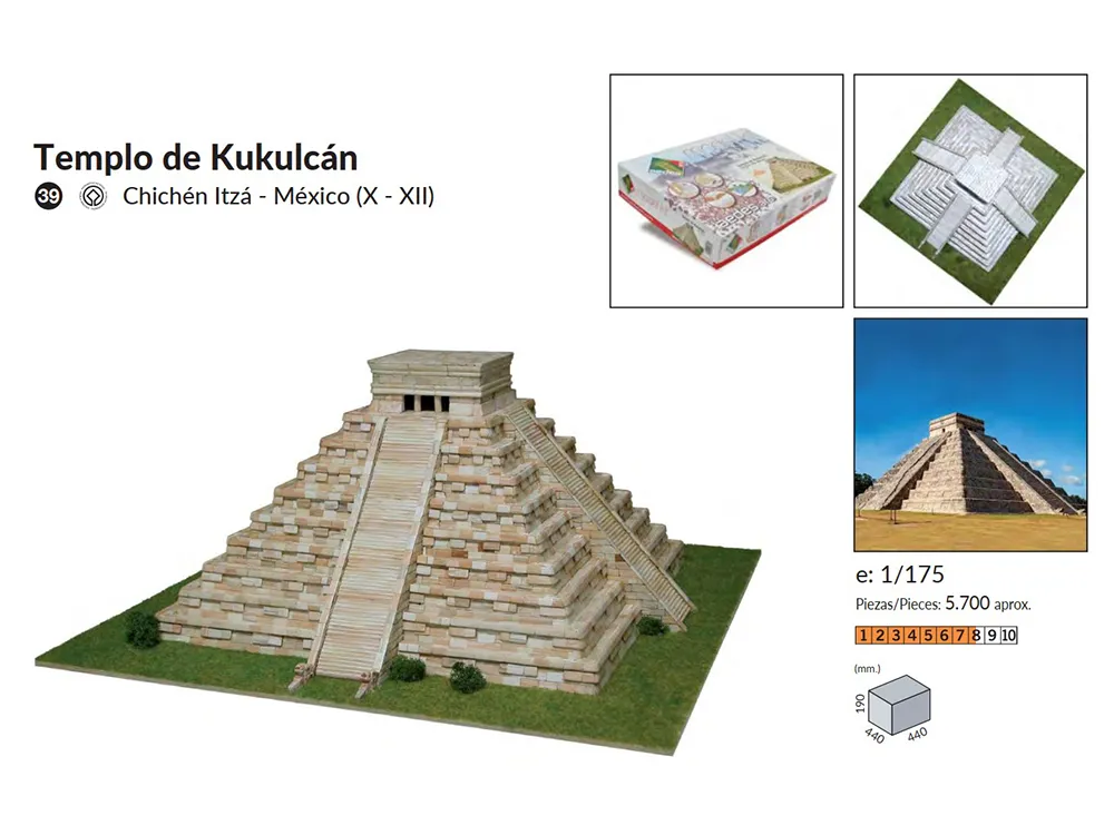 Керамический конструктор Храм Kukulcan купить Керамический конструктор Храм Kukulcan купить
