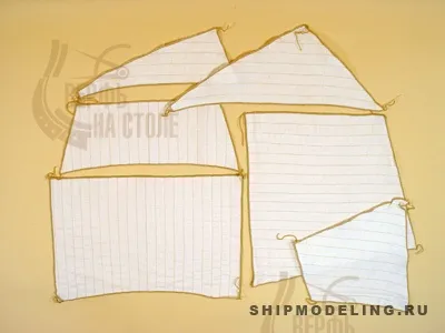 Набор парусов на модель корабля DUTCH GUN BOAT N2