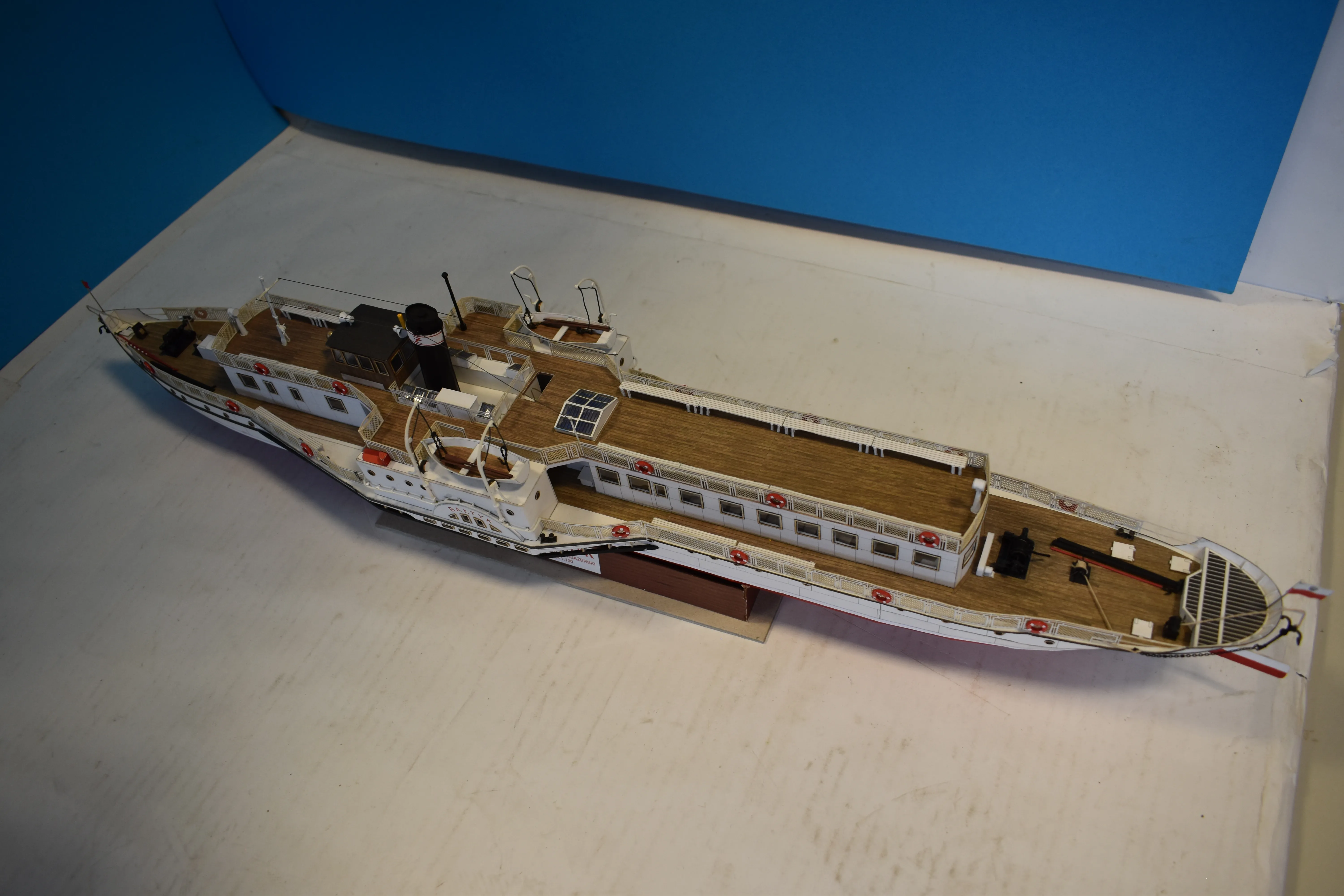 Модель корабля речное пассажирское судно по р.Висла "Bałtyk" - Верфь на Столе