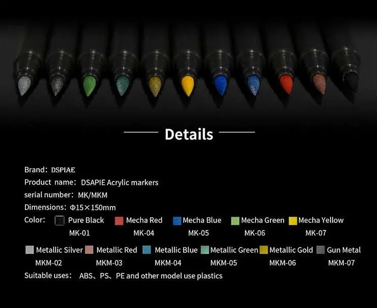 Маркер для пластика, черный Маркер для пластика, черный