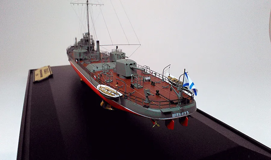 Модель из бумаги Канонерская лодка "Шквал", Россия, 1910 год