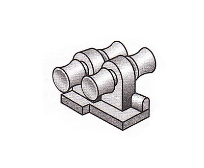 Двойная лебедка современных лайнеров, металл, 10х11 мм