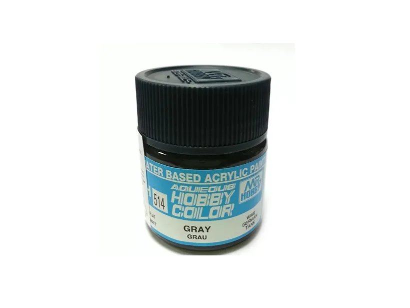 Краска Mr Hobby, акриловая, GREY WWII GERMAN TANK матовая, H 514, 10 мл