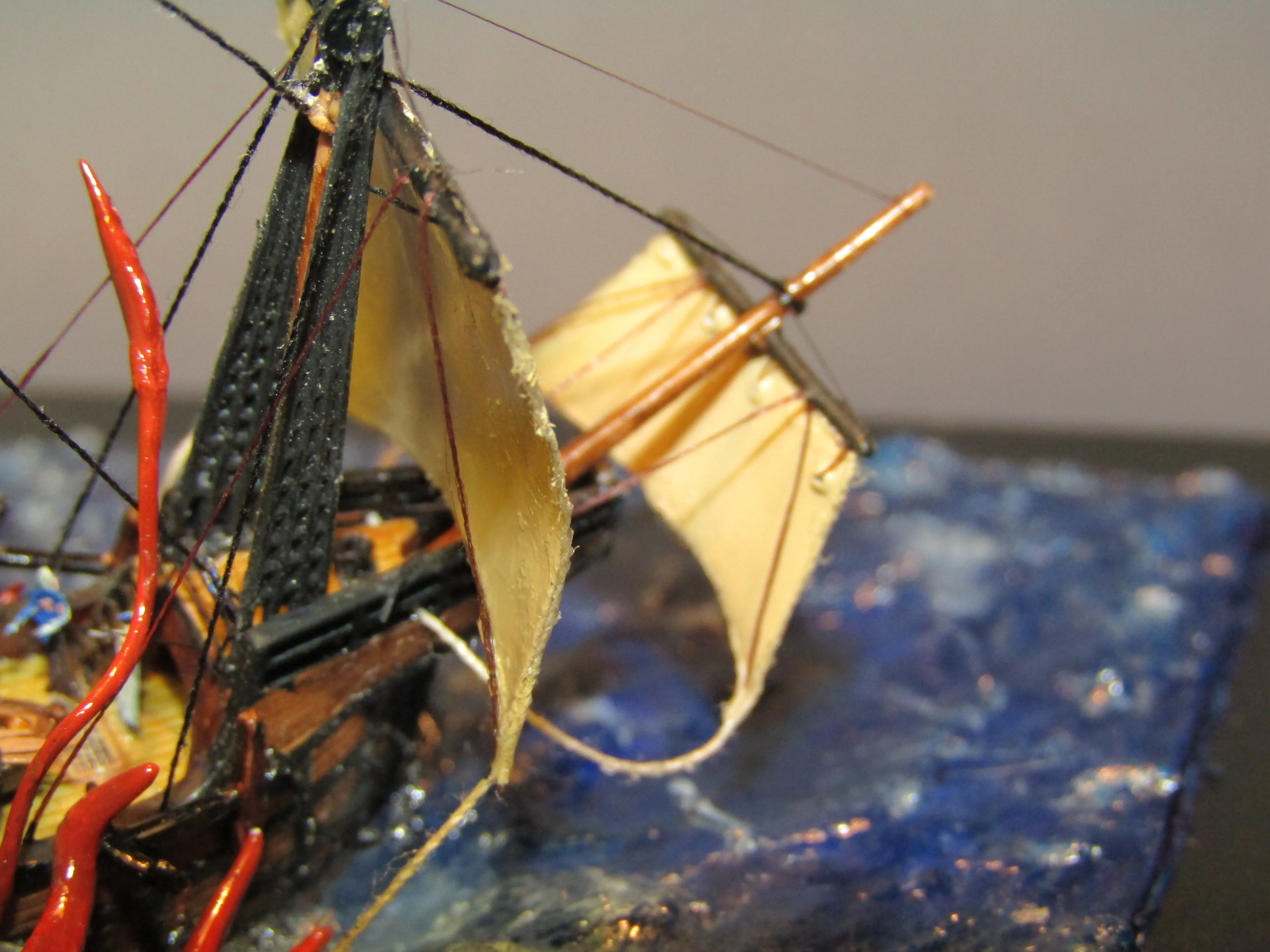 Модель корабля Каракка “Santa Maria” и Кракен - Верфь на Столе