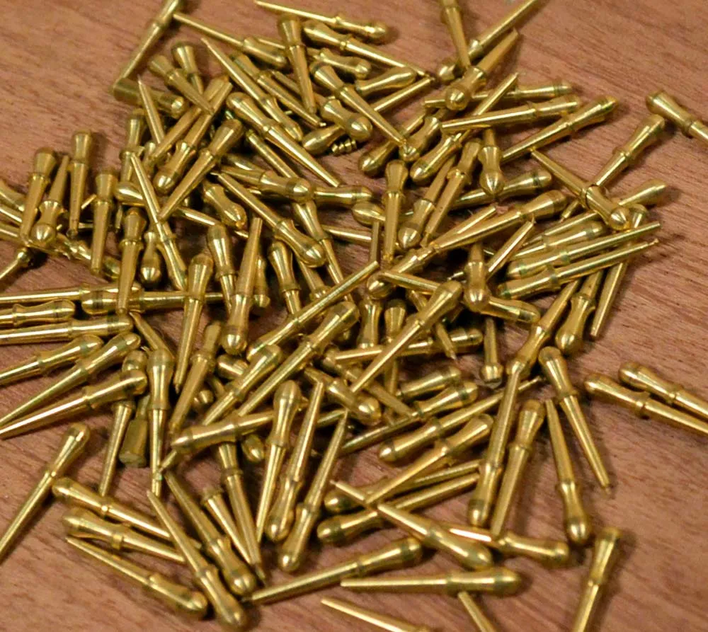 Нагель, латунь, 5 мм, 10 шт