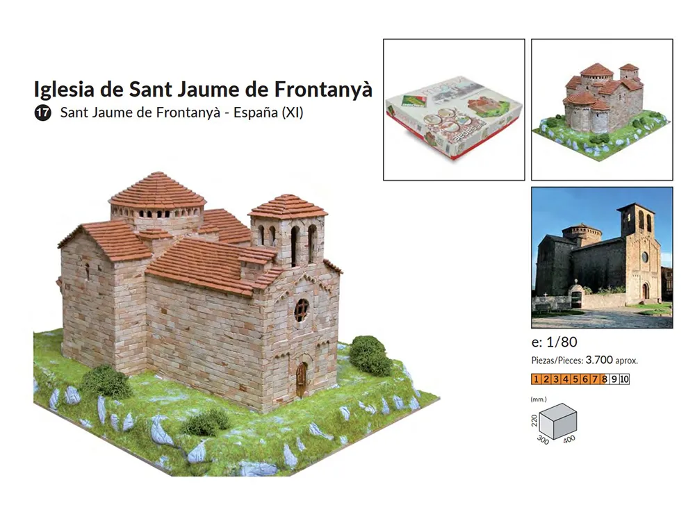 керамический конструктор Церковь Sant Jaume de Frontanya