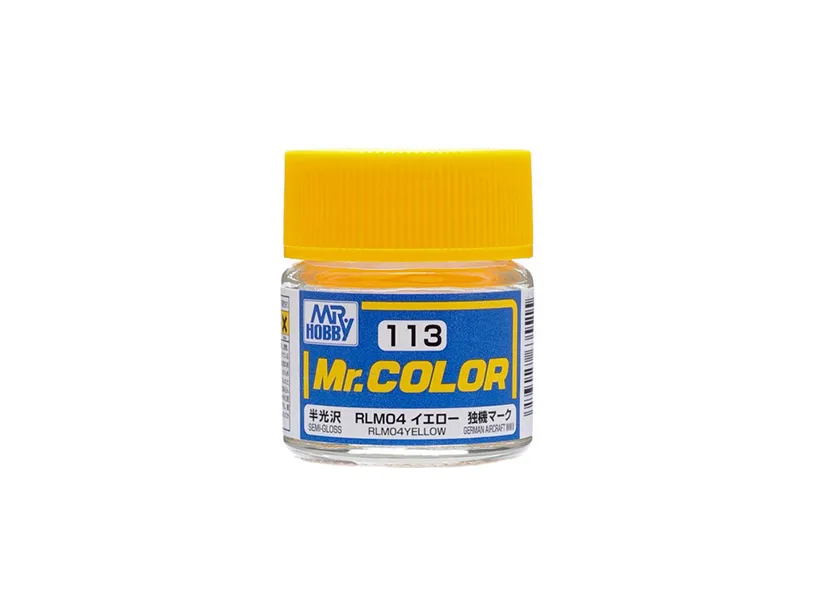 Краска Mr Color, желтая RLM04, полуматовая, C 113, 10 мл