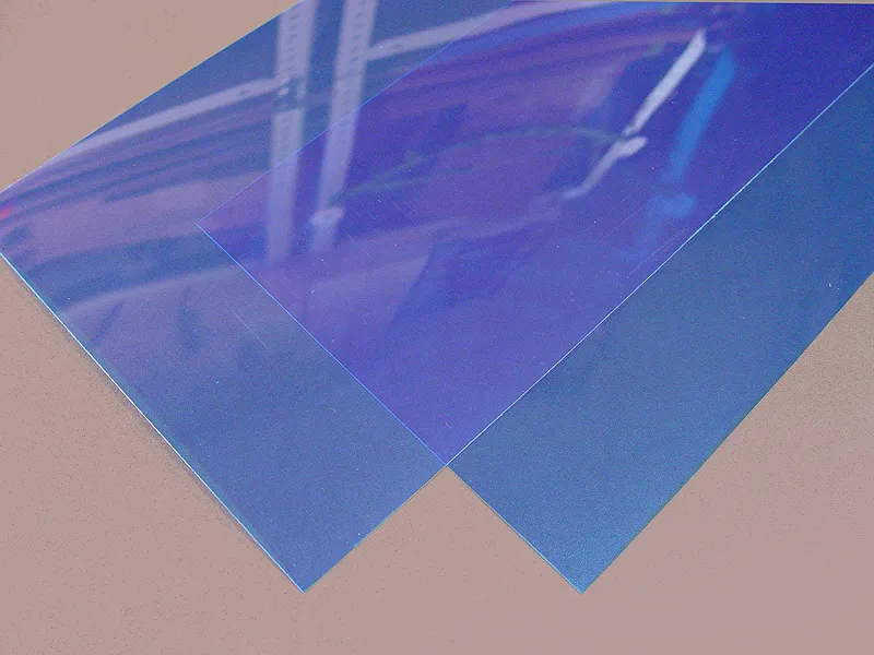 Пластик полупрозрачный синий, 0,25 мм, 2 лист/уп, 15х30 см