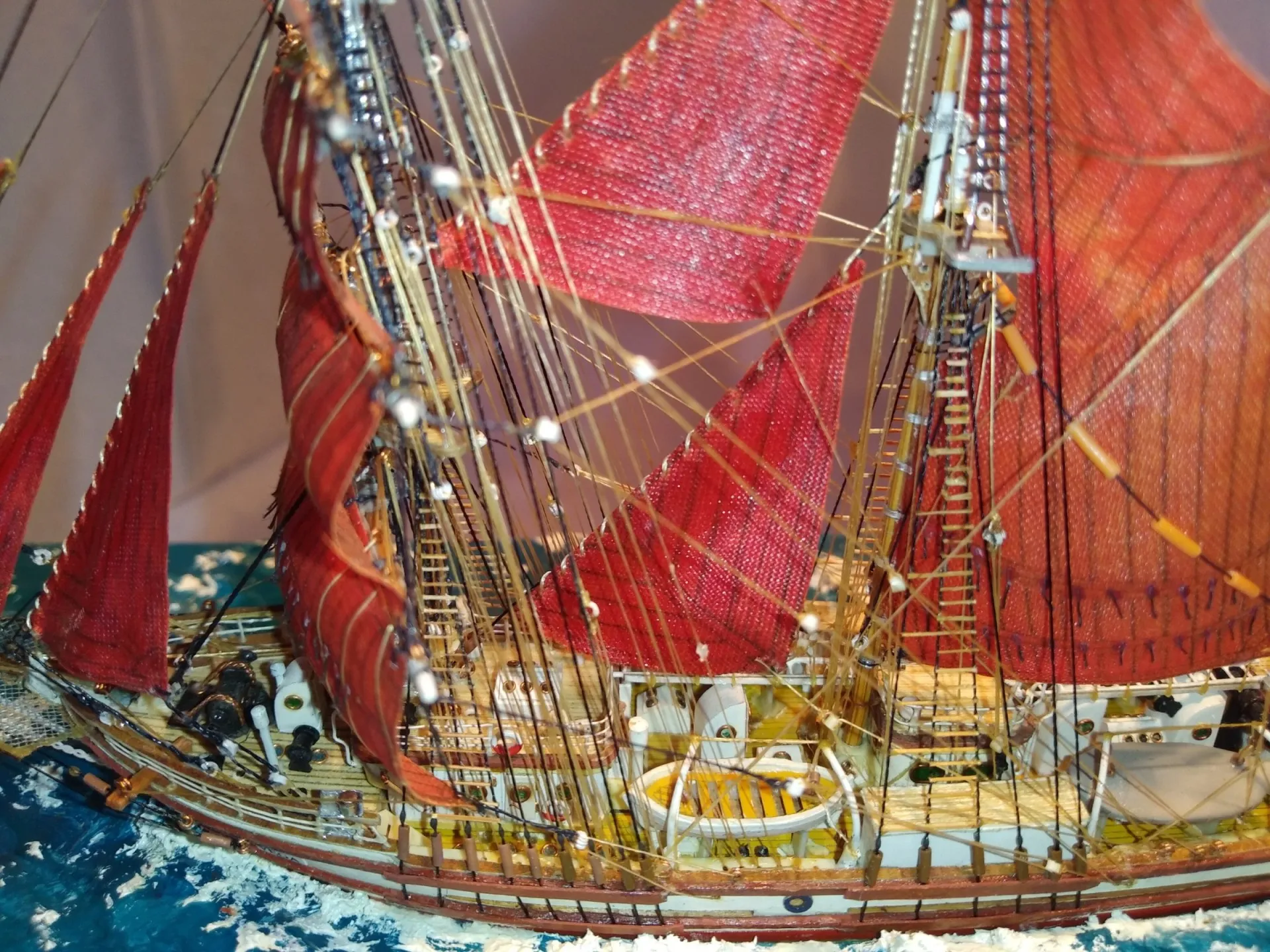 Модель корабля Баркентина "Вега" II - Верфь на Столе