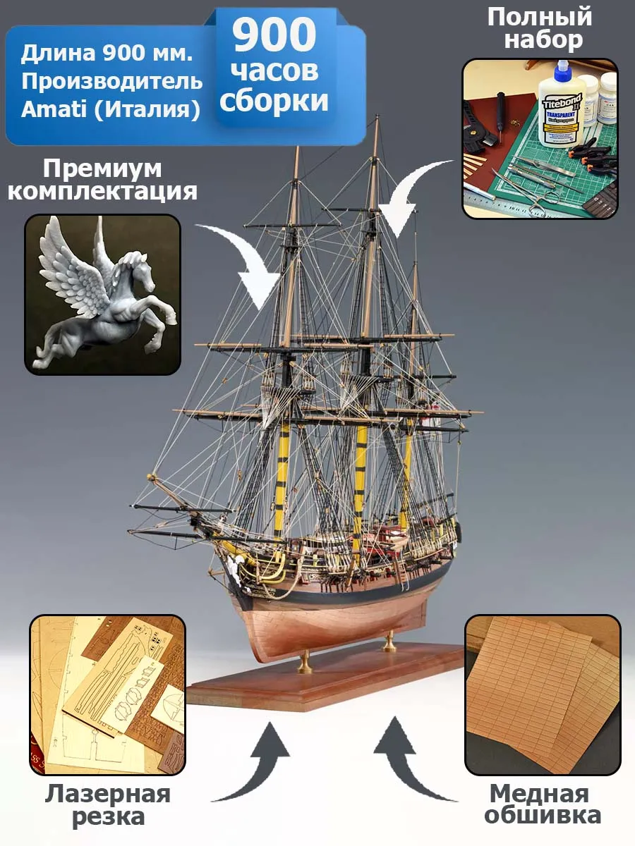 HMS PEGASUS+ (Премиум комплект декора и инструментов)
