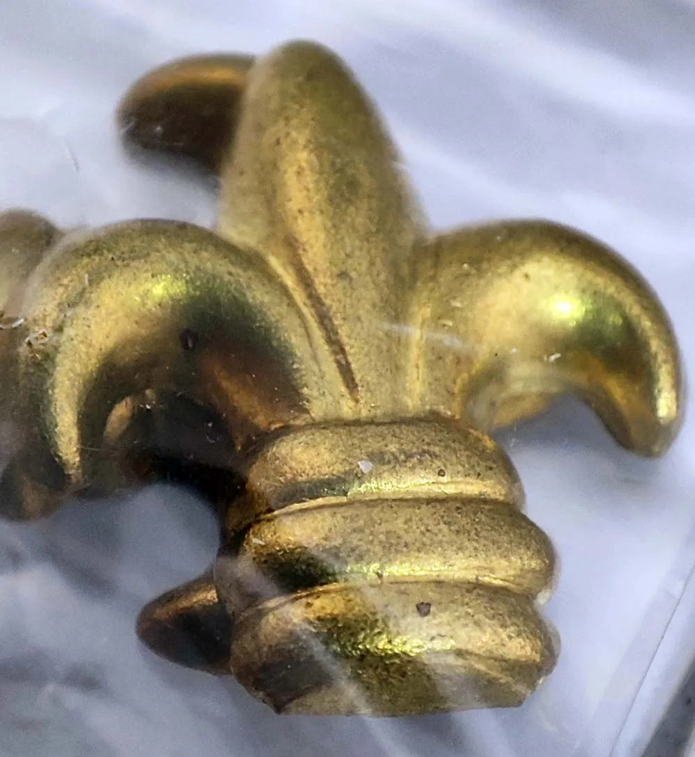 Французская лилия, металл, 14 мм, 2 шт