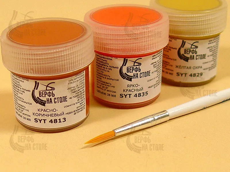 Кисть из синтетического волоса, круглая N 2