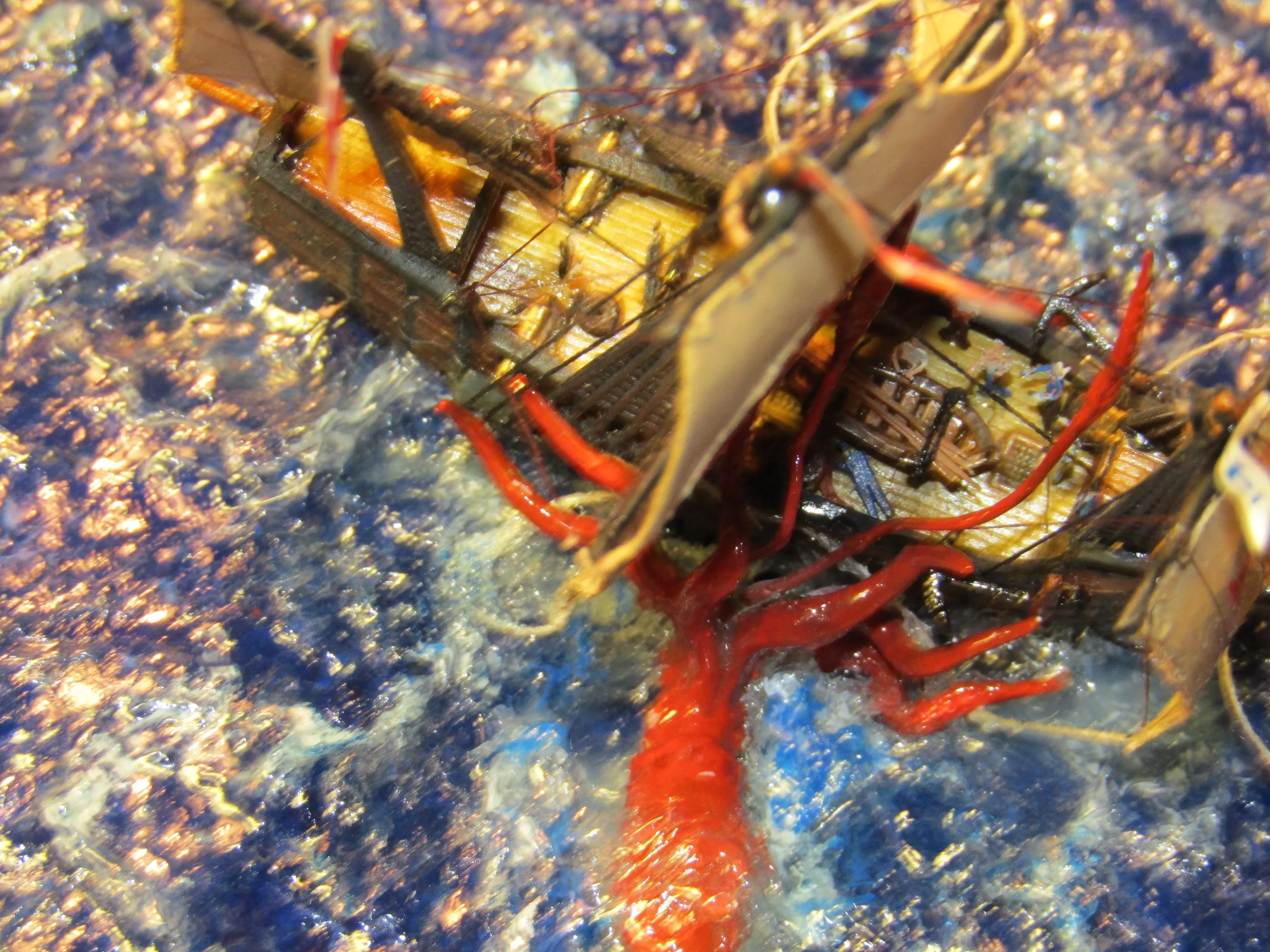 Модель корабля Каракка “Santa Maria” и Кракен - Верфь на Столе