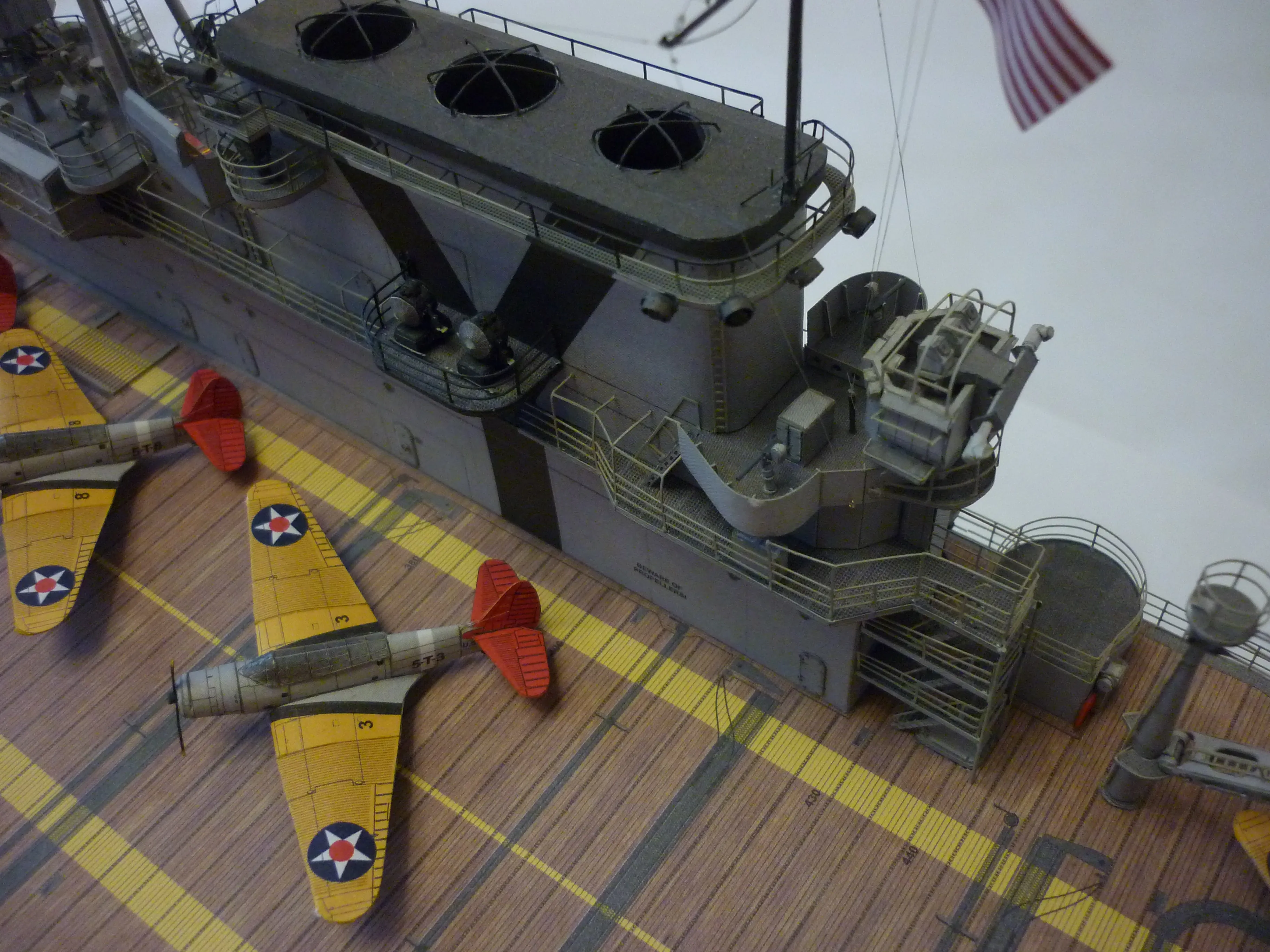 Модель корабля Американский авианосец USS Yorktown (CV-5) - Верфь на Столе