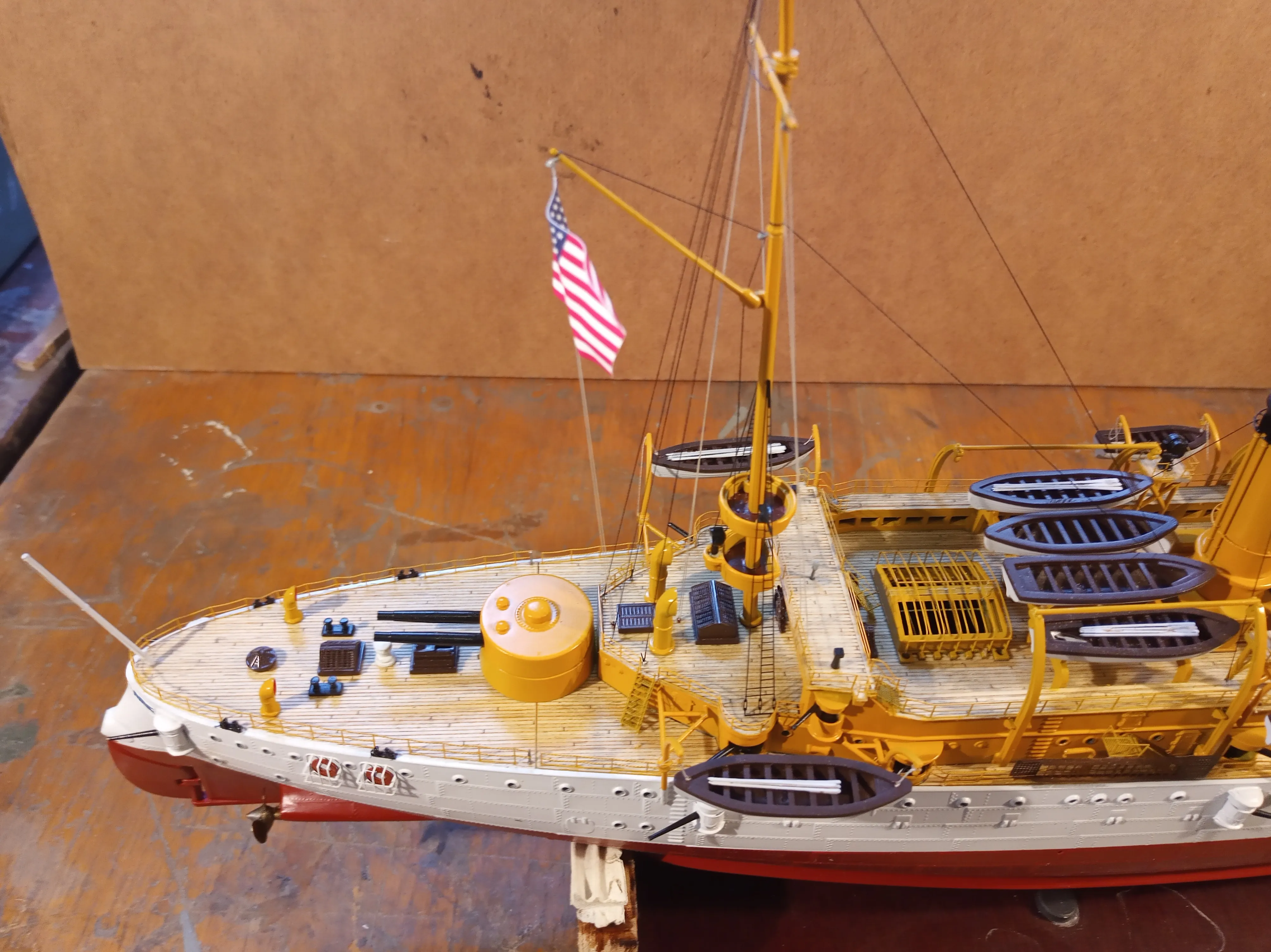 Модель корабля Protected Cruiser USS "OLIMPIA" - Верфь на Столе