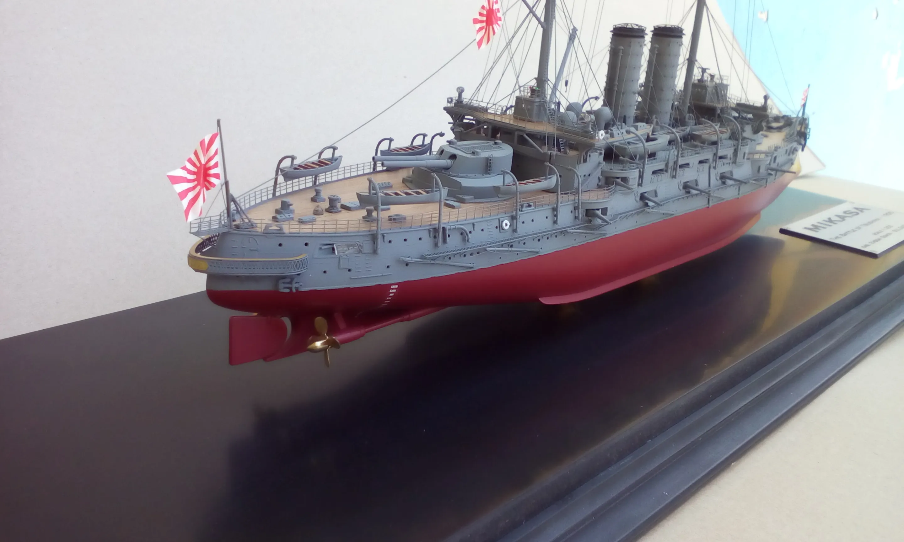 Модель корабля Броненосец "MIKASA" - Верфь на Столе
