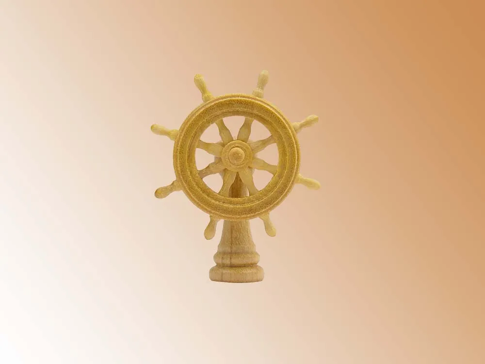 Штурвал с основанием, самшит, 30 мм