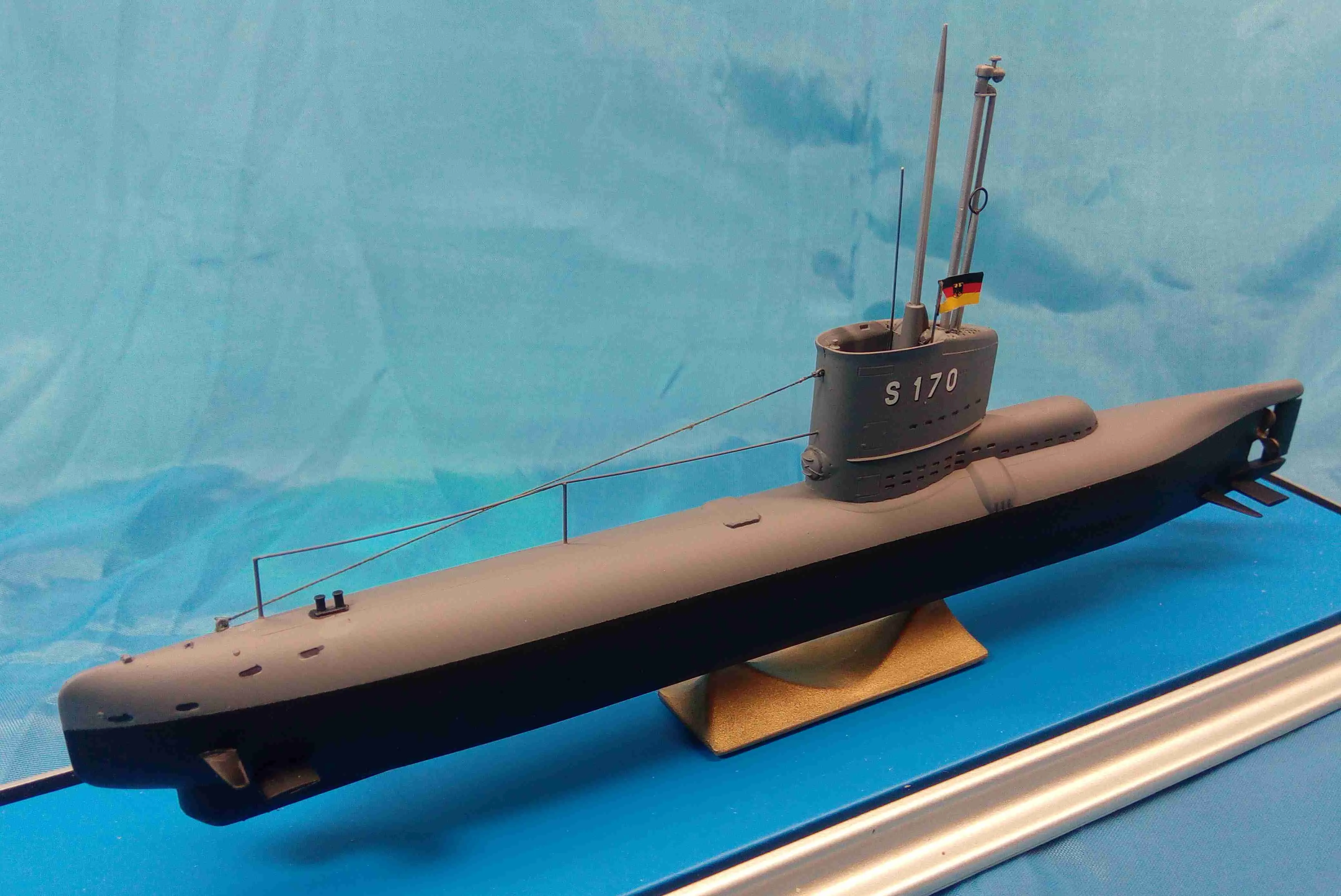 Модель корабля Немецкая подводная лодка XXIII серии «S-170» - Верфь на Столе