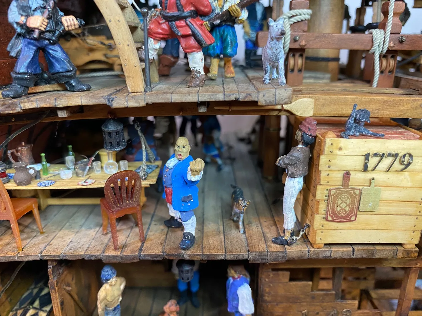 Модель корабля «Bonhomme Richard - Верфь на Столе