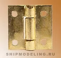 Петля, под латунь, 15х10 мм, 2 шт