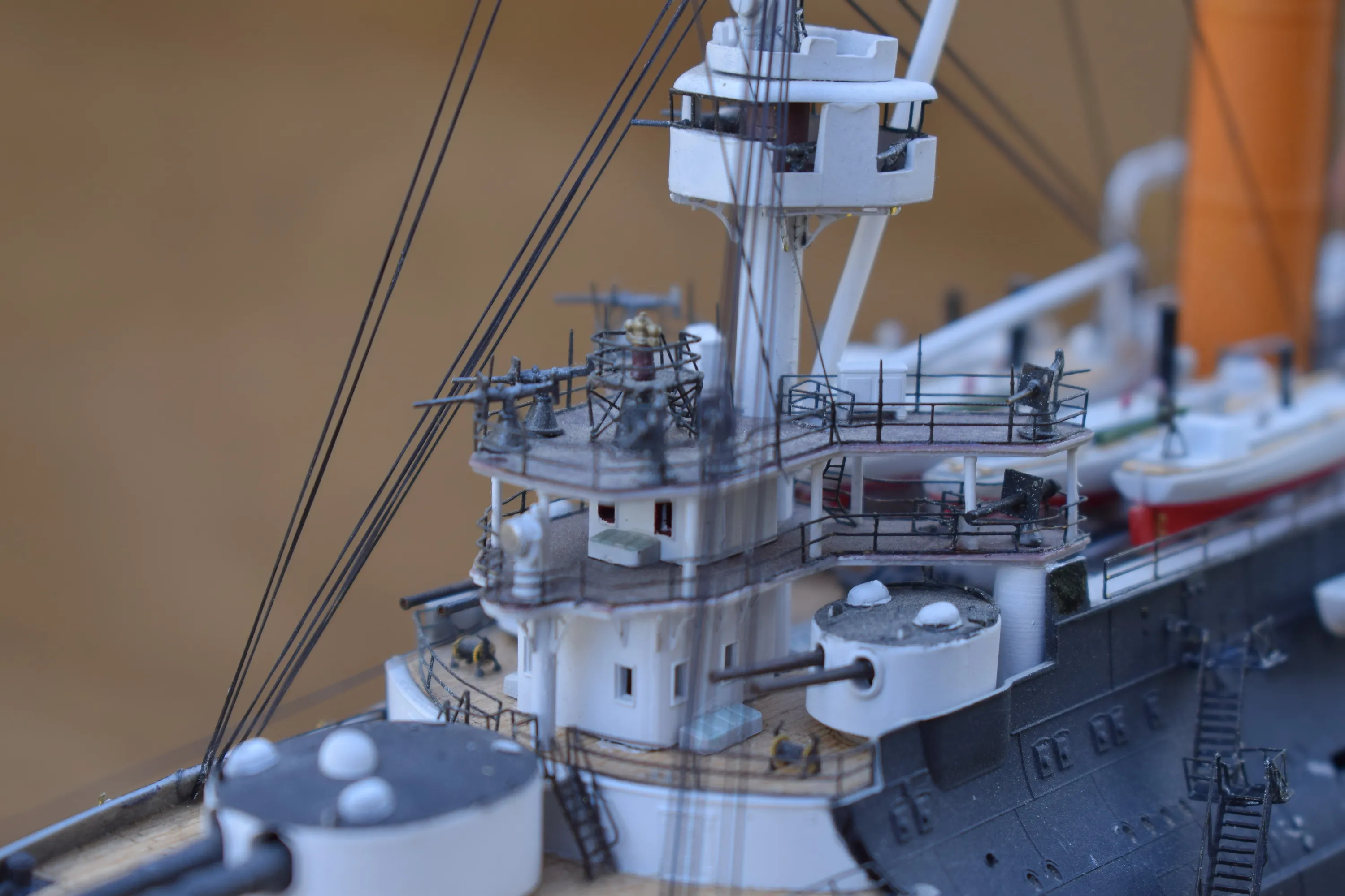 Модель корабля Броненосец РИФ «Цесаревич» на осень 1904 года - Верфь на Столе