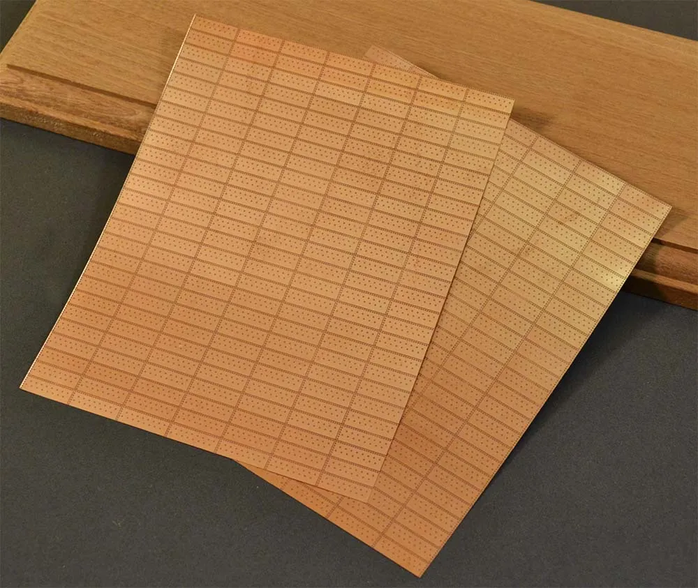 Медные пластины 17х5 мм, 518 шт