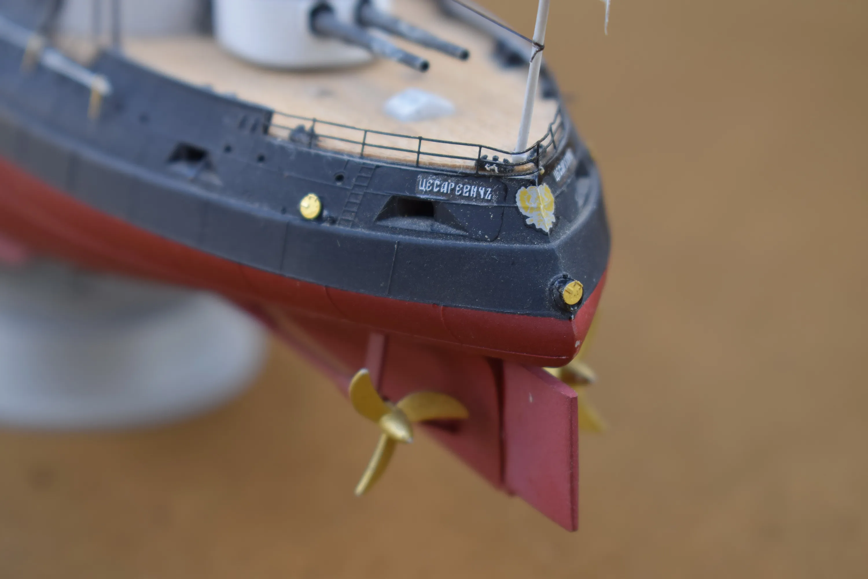 Модель корабля Броненосец РИФ «Цесаревич» на осень 1904 года - Верфь на Столе